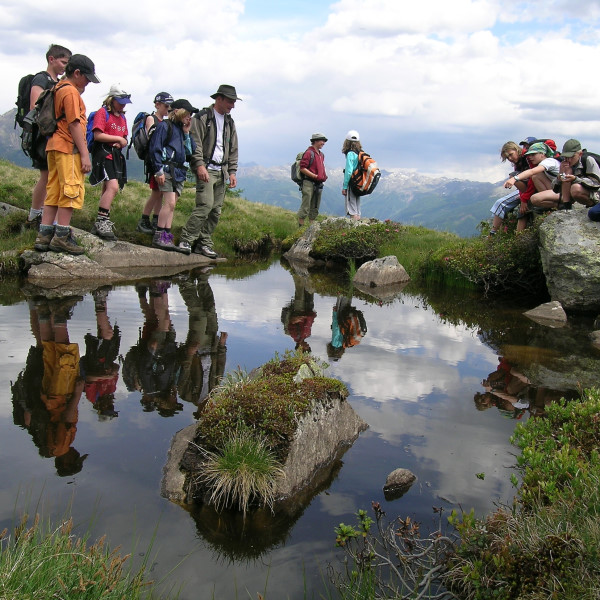 Jugendliche auf Projektwochenunterricht im Nationalpark Hohe Tauern