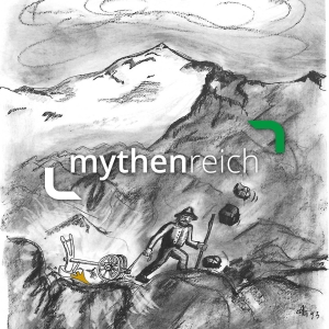 Zeichnung zur Sage Der goldene Plug von (c) Werner Thorbauer, Großarl